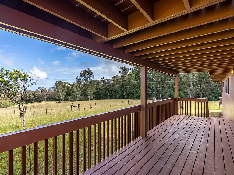 Downstairs deck