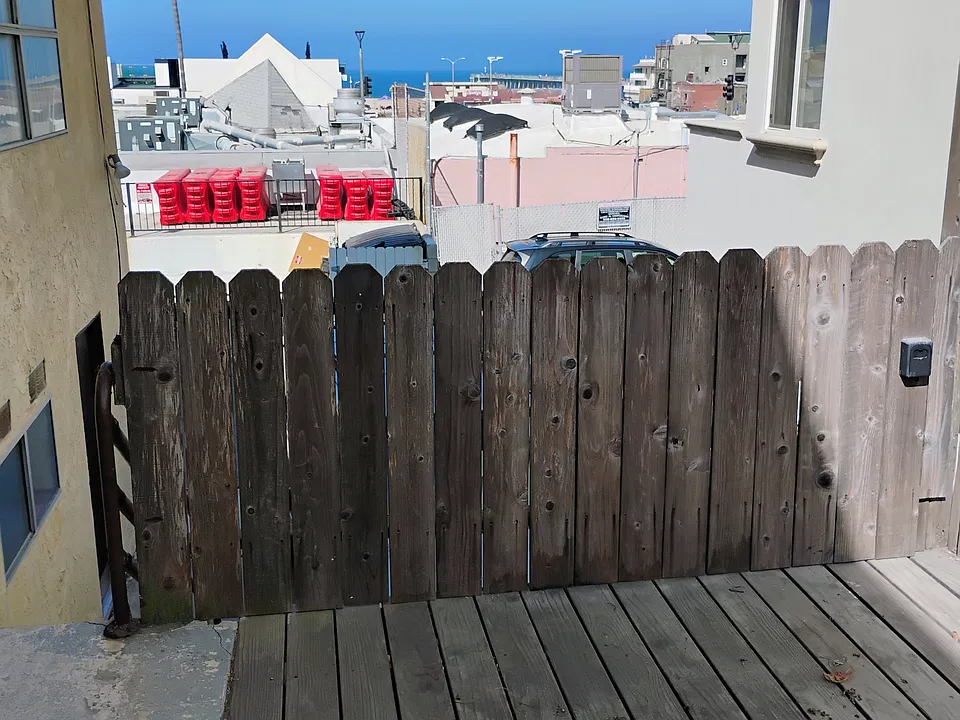 Deck for BBQ facing Ocean