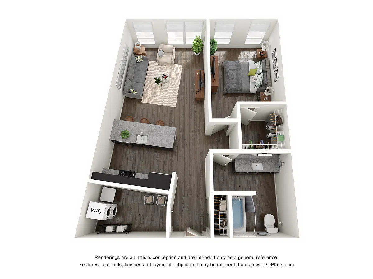 Floor plan 1 Bedroom I