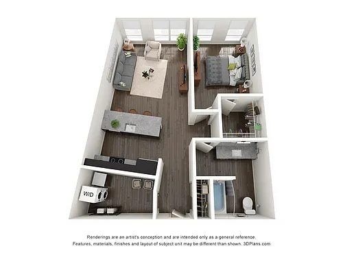 Floor plan 1 Bedroom I