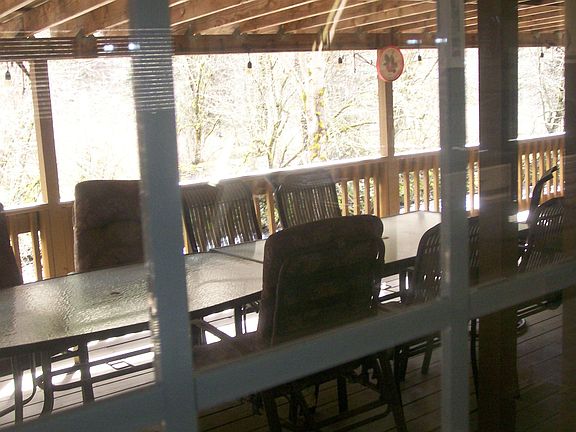 Deck view from D. Rm window