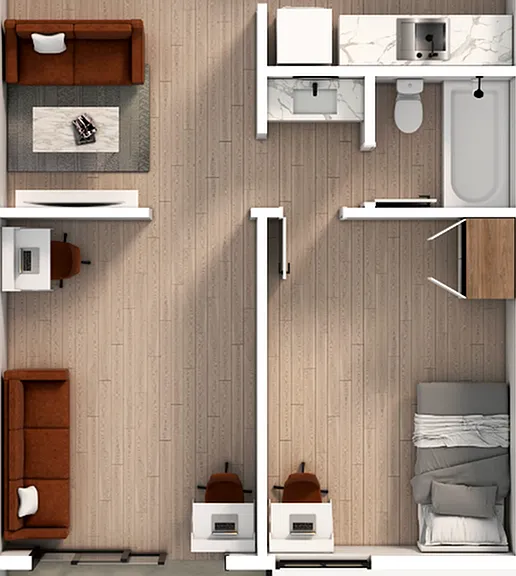2 Bedroom | 1 Bathroom Apartment 2 Bedroom | 1 Bathroom Apartment