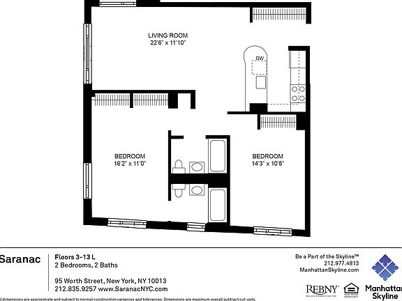 2nd image of 95 Worth St #412