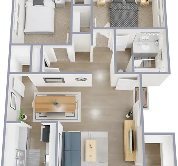 Two bedroom, one bath, 780 sq ft apartment home Two bedroom, one bath, 780 sq ft apartment home