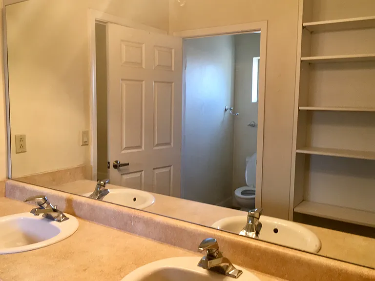Double lavatories in bathroom