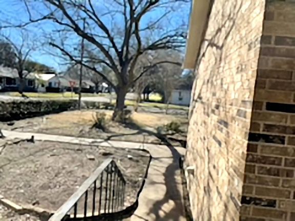 Front yard side view