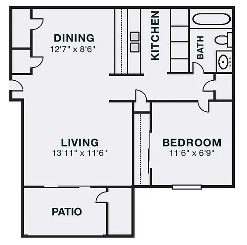Floor plan One bedroom
