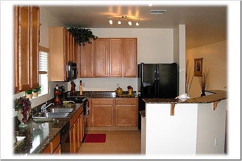 Granite Counters and Maple Cabinets