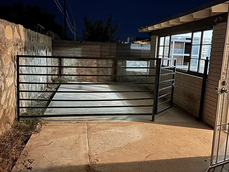 outside dog run