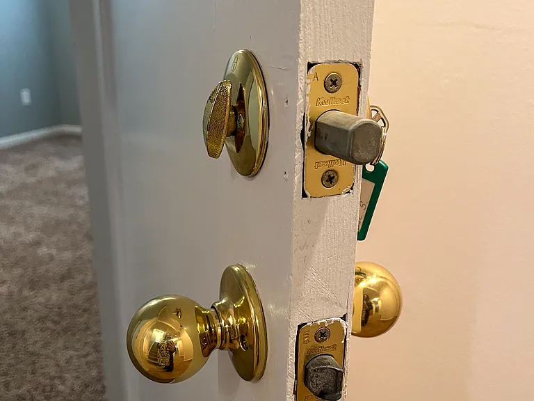 Lock for bedrooms.