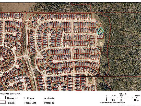 Lot in blue, right corner