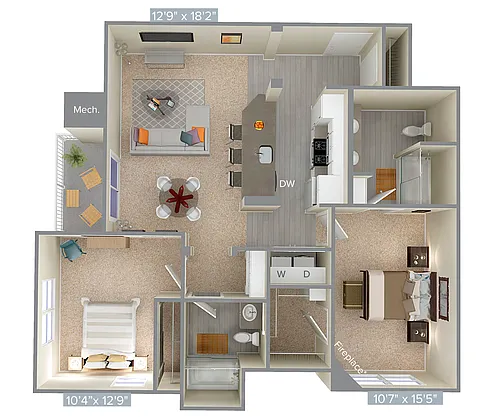 Floor plan B2-2-1106sq