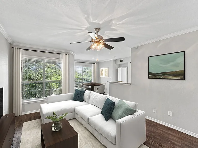 Classic Package I living room with hard surface flooring (select homes)