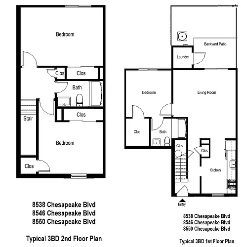 Floor plan Marquis Villa 3BD 2BA