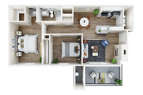 Floor plan B1 Renovated