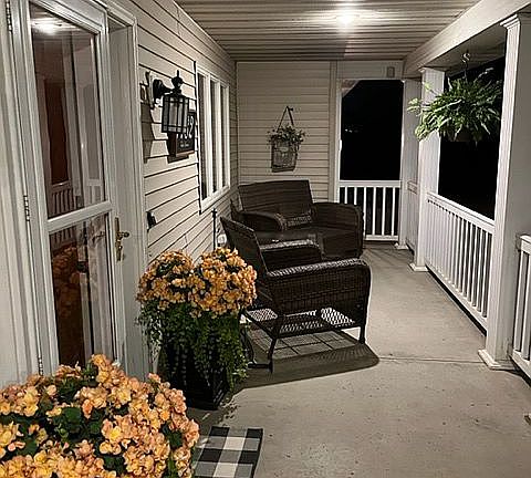Wrap-around porch