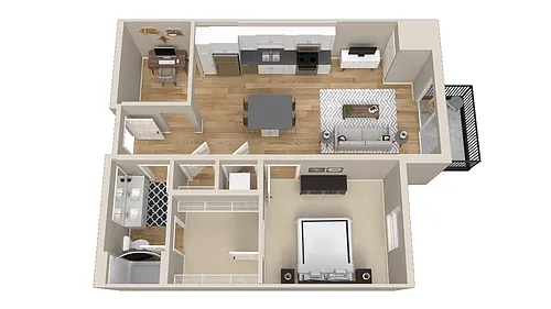 Floor plan Lucille with Den