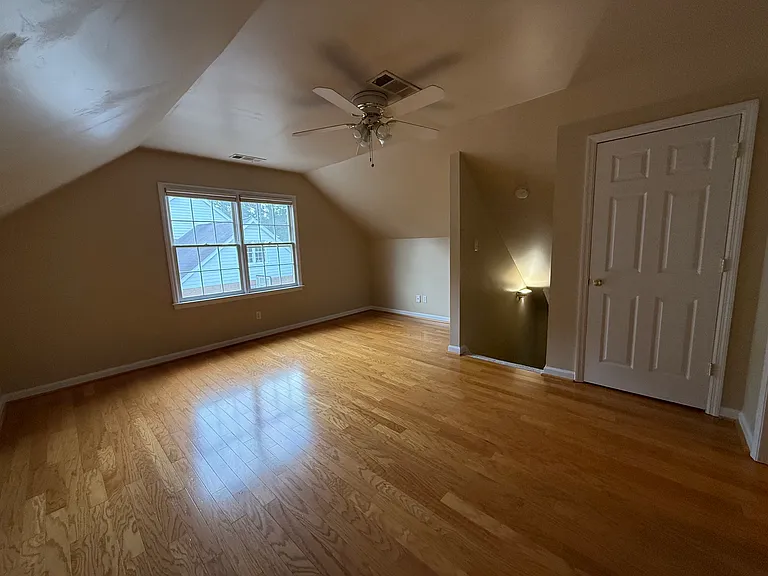 A spacious bonus room located on the second floor