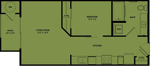 Floor plan E1 60% (Income Restrictions Apply)