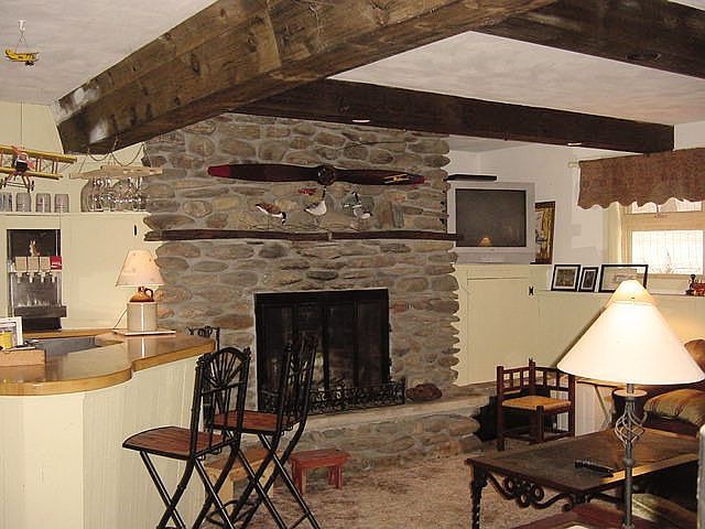 Field Stone Fireplace