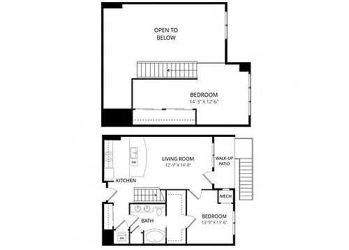 Floor plan Basil Loft D2