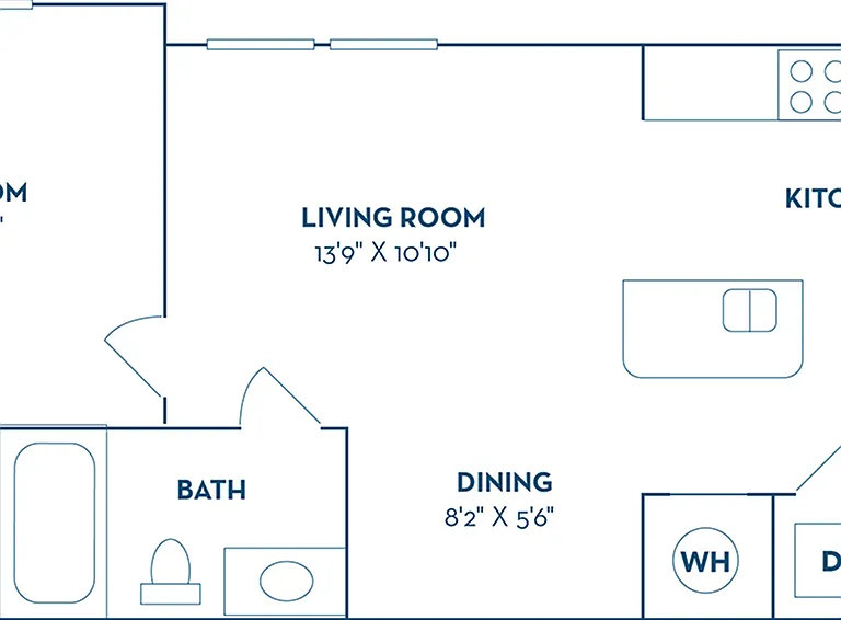 1 Bedroom | 1 Bath | 663 SF | Renovated 1 Bedroom | 1 Bath | 663 SF | Renovated