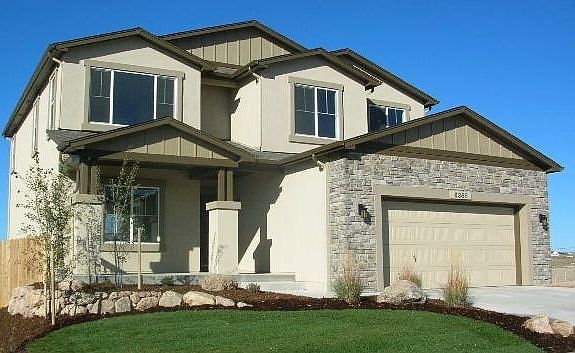 Craftsman with stone. Photo representing home to be built and may demonstrate optional features