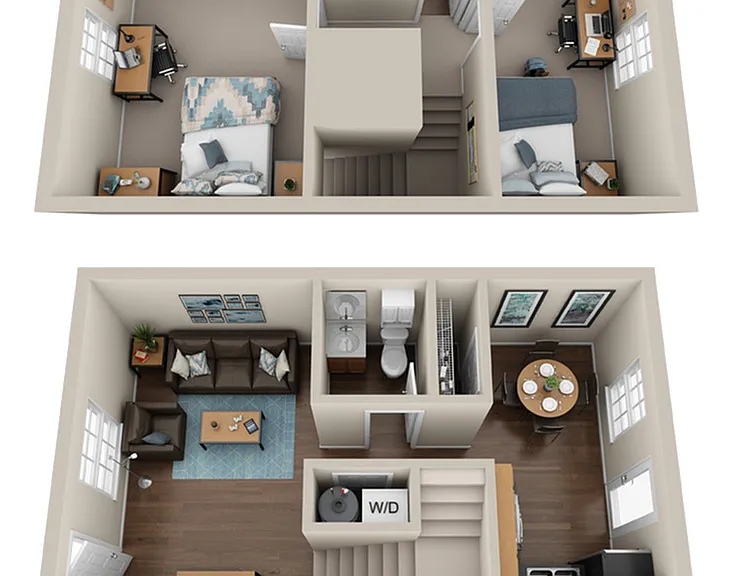 2 Bed 1.5 Bath TH 2 Bed 1.5 Bath TH