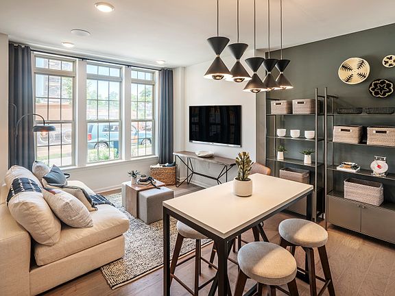 Spacious gathering room with tons of natural light