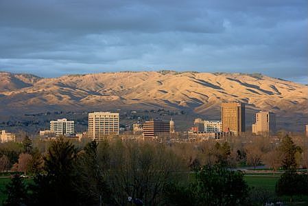 view of Boise fron back yard