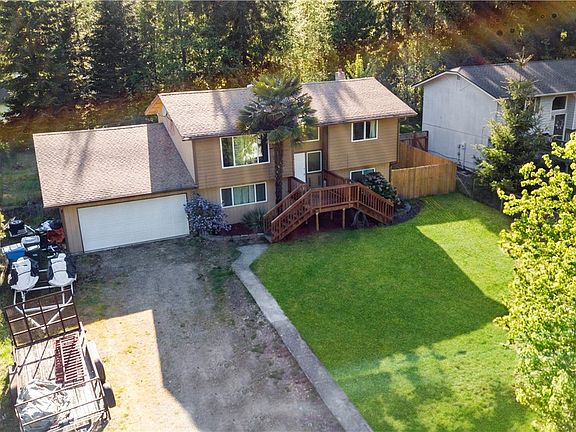 Extra long driveway - room to park multiple cars.