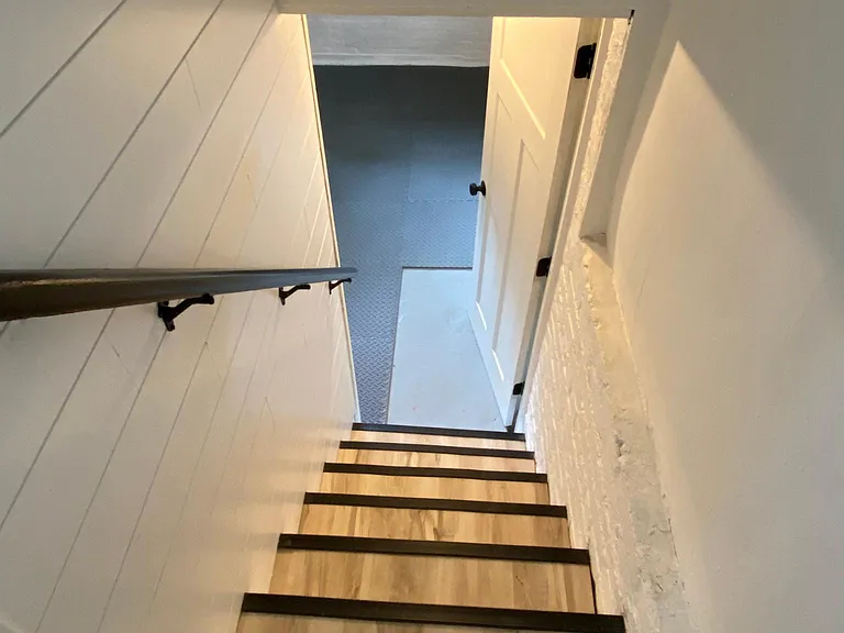 Basement stairs.