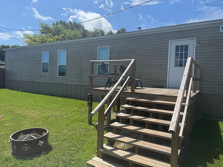 Back yard decking