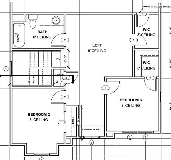 1699-1915 Model - Second Floor