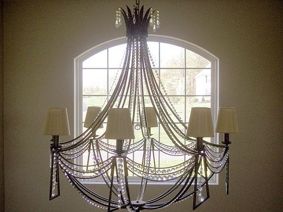 Grand Chandelier see through from front of home