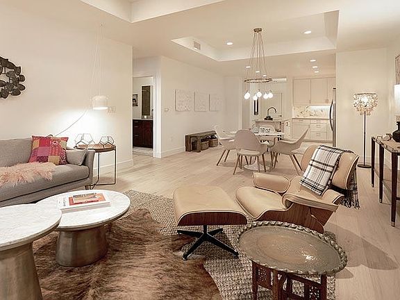 Peloton model unit - furnished living room