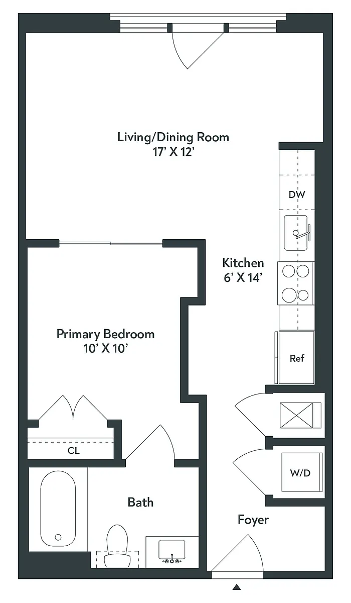 Floor plan E1 Acadian