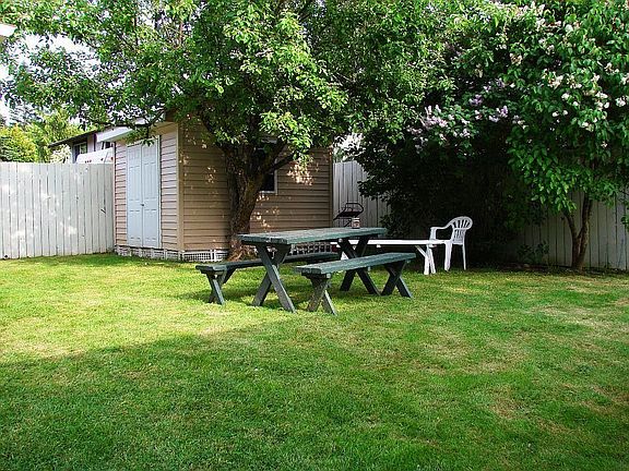 Private back yard