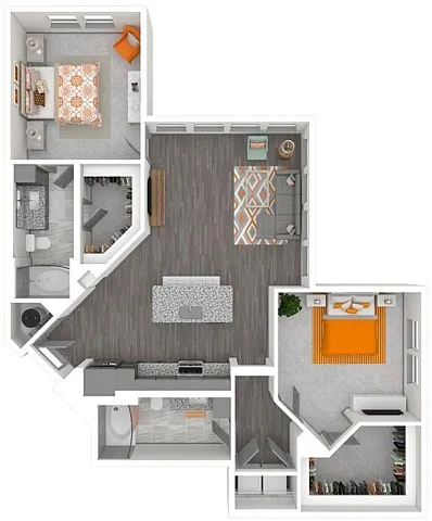 Floor plan B7.ALT-The Technique | 1,200 SF
