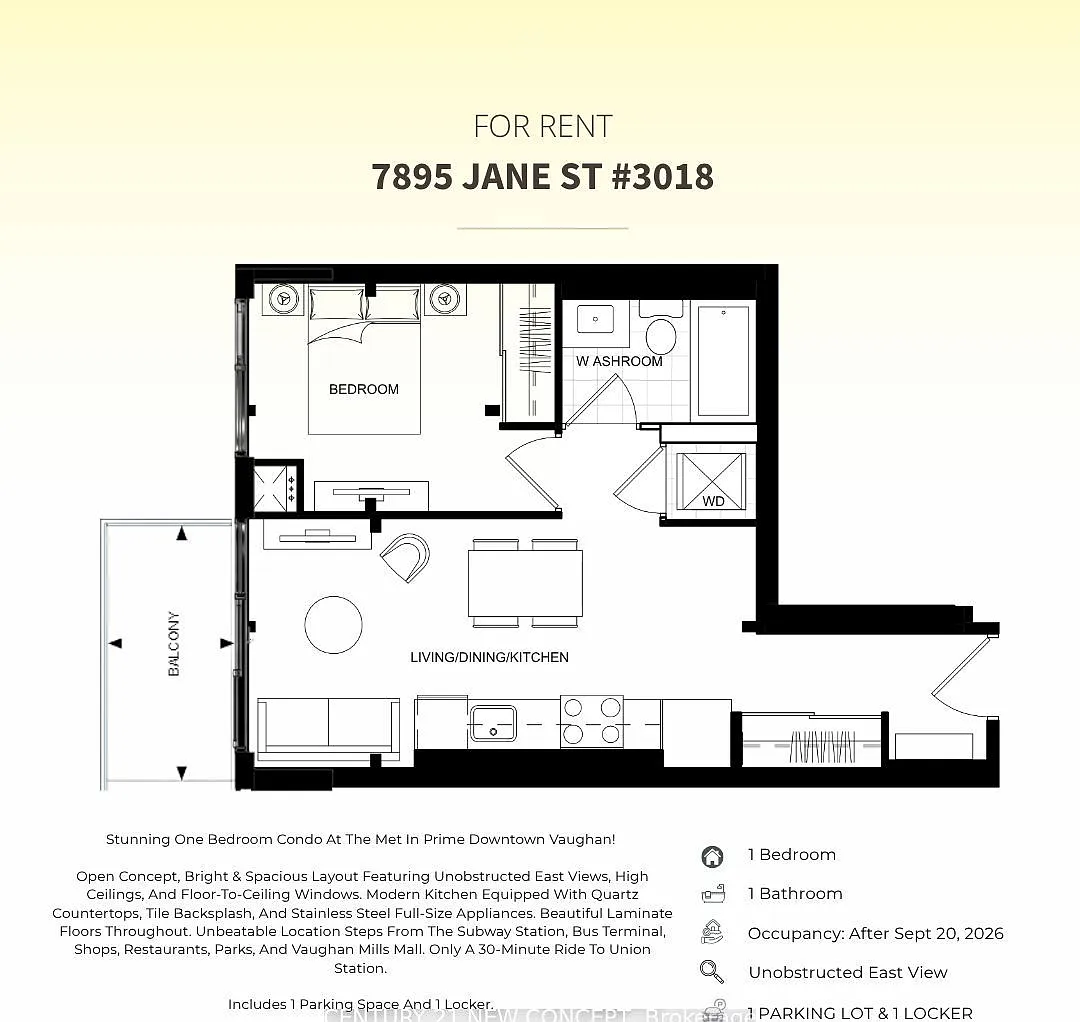 1 bed, $2,200 — Photo 1
