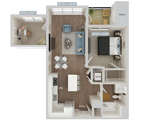 Floor plan AM1D-1