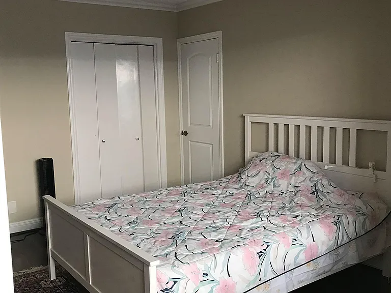 Large walk-in closets in bedroom