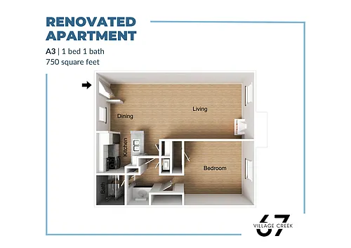 Floor plan A3 Renovated
