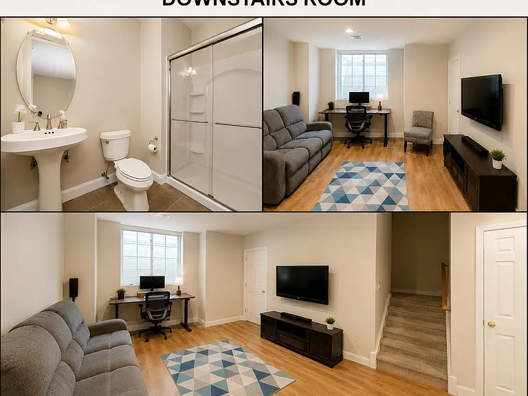 Bonus room with attached full bath can be utilized as family room/extra bedroom/ in laws suite/office