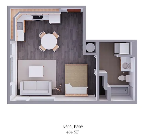 Floor plan A B202
