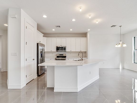 Kitchen with ample cabinet space