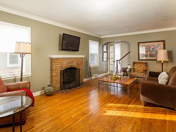 Gorgeous living room with hardwood floors