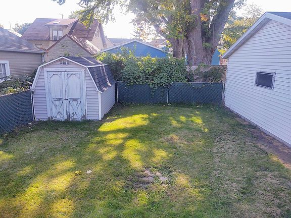 Back yard with shed