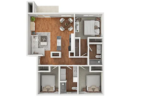 Floor plan 3 Bedroom