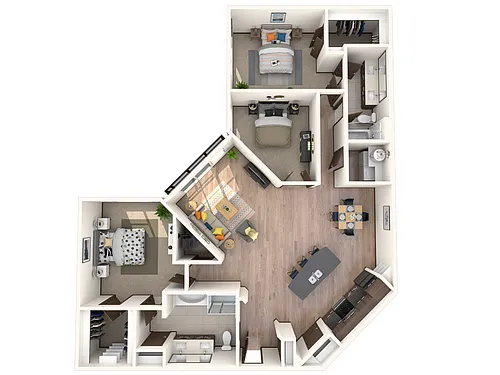 Floor plan C1b